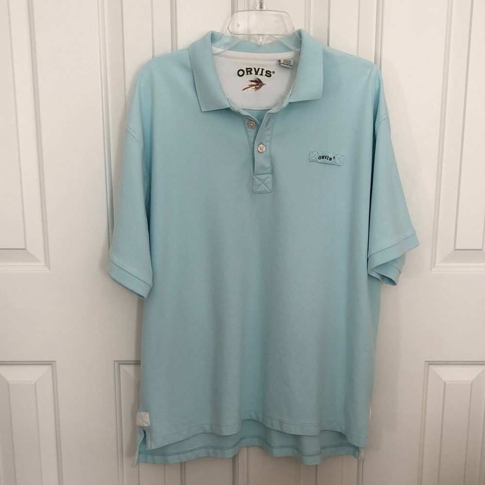 Blue Orvis Polo Shirt
